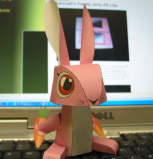 DIY手工拼装立体纸质模型 兔子 仿真动物 3D纸模折纸儿童玩具制作|msdalam kategori Toy/bayi/teka-teki/blok bangunan/model, model statik, mainan model lain - dari Buy2taobao.com untuk memberikan perkhidmatan ejen Taobao profesional membeli