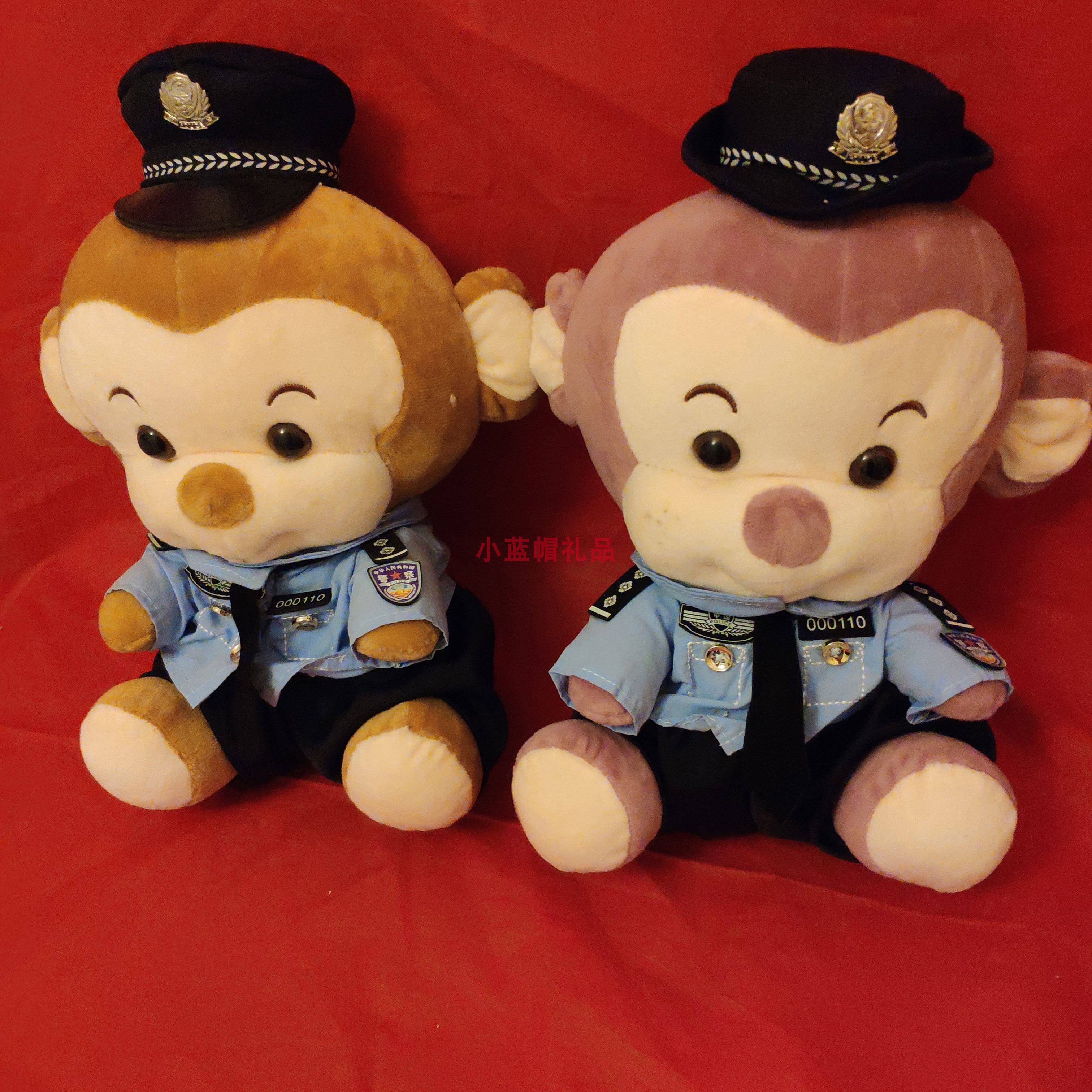 警察毛绒娃娃公仔小猴子玩偶玩具生日情人礼物在类目 玩具/童车/益智/积木/模型, 毛绒布艺类玩具中 - 来自Buy2taobao.com提供专业的淘宝代购服务
