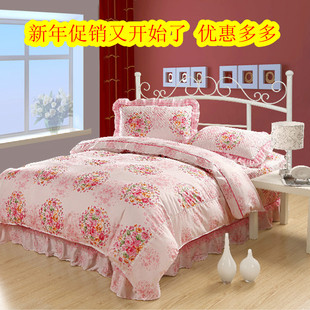  新年促销厂家直销包邮特价三件套四件套全棉加棉水洗被衍缝被床盖