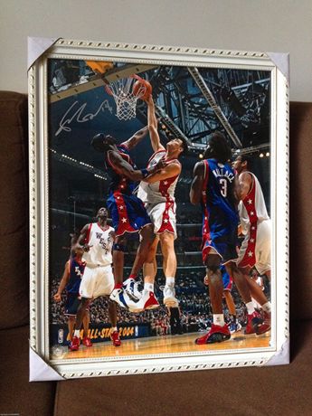 姚明 04全明星 签名 <em>照片 20寸</em> UDA 带框-淘宝