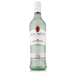  推荐洋酒/百加得超级朗姆酒 白朗姆 正品行货 BACARDI 750毫升