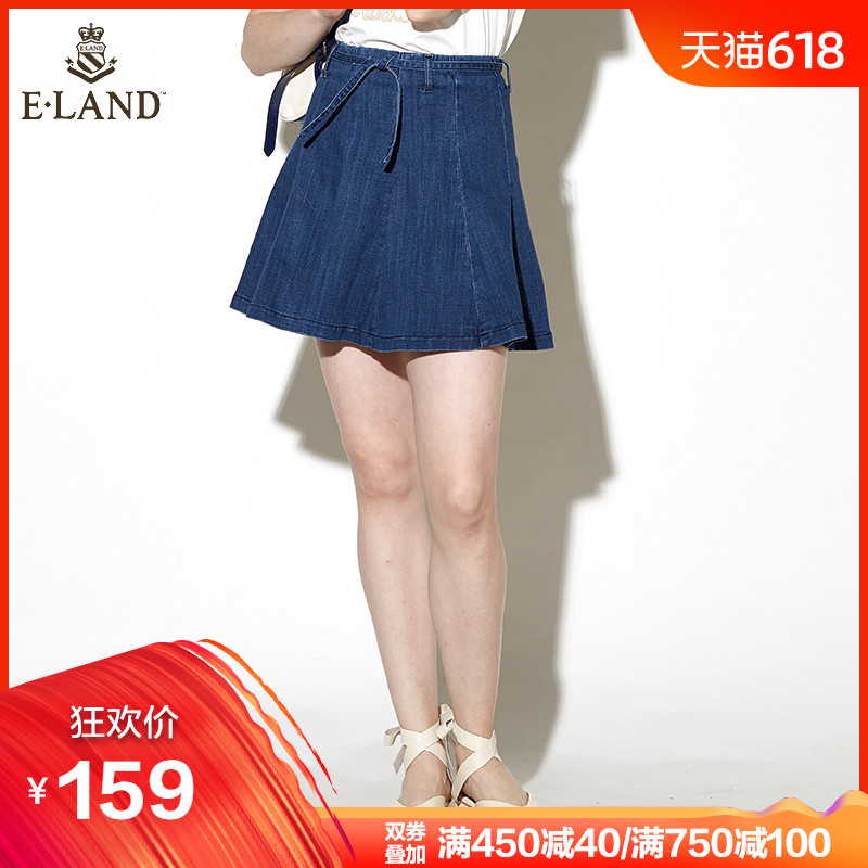 ELAND衣恋夏季女装系带微喇蓬蓬牛仔半身裙短裙EEWJ72504M在类目 女装/女士精品, 半身裙中 - 来自Buy2taobao.com提供专业的淘宝代购服务