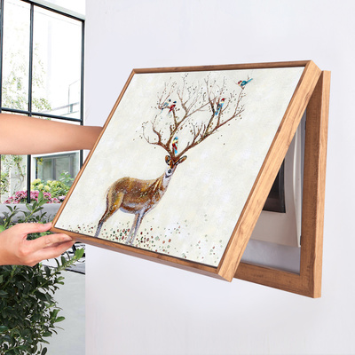 电表箱装饰画免打孔遮挡电闸箱空开箱电表盒配电箱餐厅客厅挂画