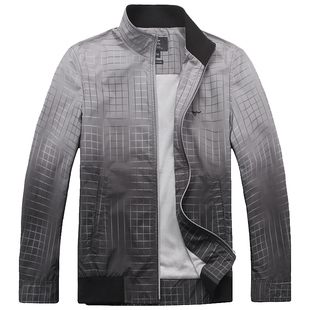  七匹狼夹克 正品男装 立领jacket 茄克衫外套 春装111210101902