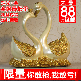  结婚礼品 创意婚庆新婚礼物婚房新房 摆件树脂工艺摆设家居装饰品