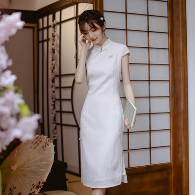 旧事旗袍复古民国年轻款少女夏装老上海气质改良连衣裙日常中国风
