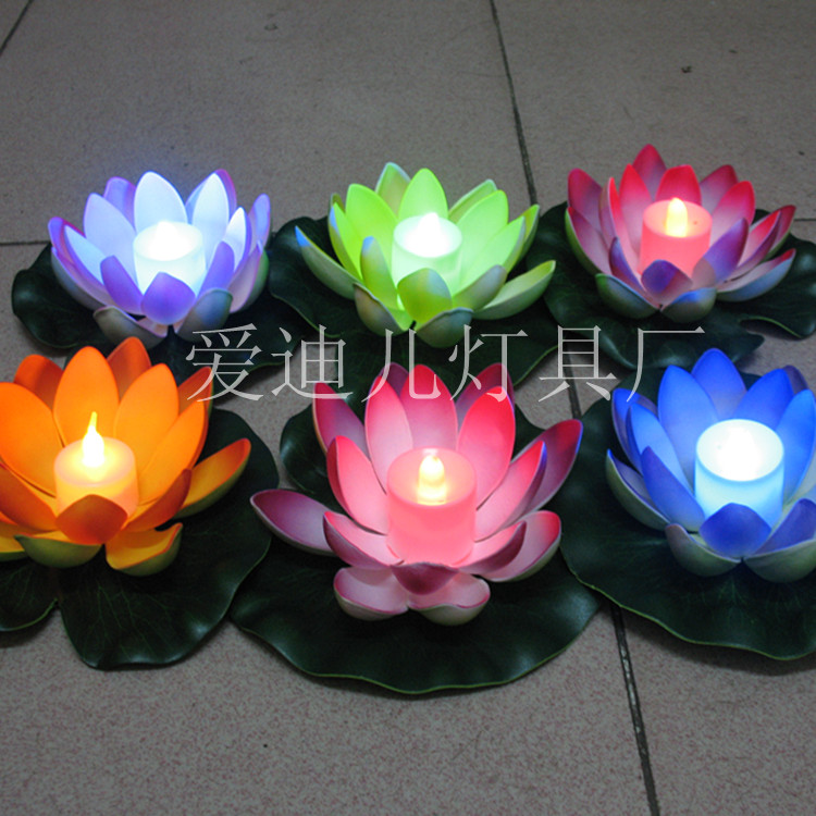 LED荷花莲花灯电子水灯园林公园装饰景观灯元宵红蓝色热销含电池在类目 节庆用品/礼品, 灯, 荷花灯/河灯中 - 来自Buy2taobao.com提供专业的淘宝代购服务