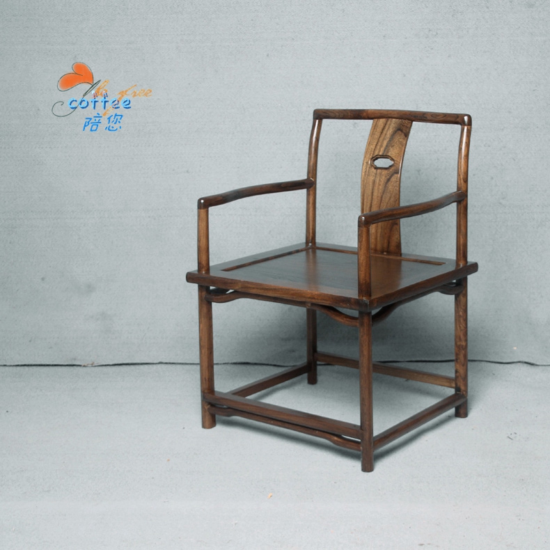 Old Elm New Chinese style Paint Begonia modern Chinese furniture Buddhist mood solid wood Single Tea tables and chairs Round-backed armchairin the Residential furniture , Class Seats , Chairs , Chair category - from Buy2taobao.com to provide professional Taobao agent buy service
