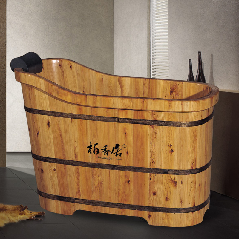 正品促销木质泡澡桶沐浴桶木浴缸木桶柏香居9