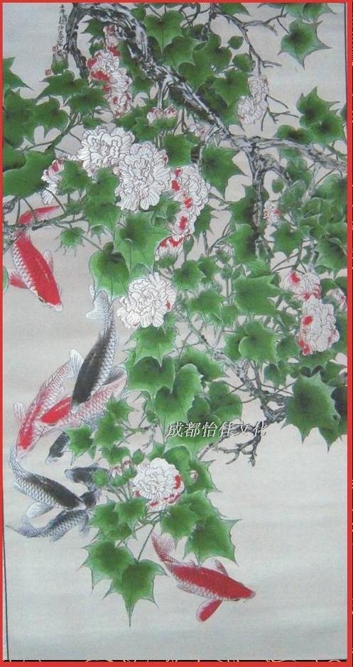 蜀锦蜀绣 芙蓉锦鲤熊猫蜀锦卷轴 四川特色礼品 送领导 送客户在类目 特色手工艺, 地区民间特色手工艺, 刺绣中 - 来自Buy2taobao.com提供专业的淘宝代购服务