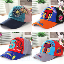 Fashion number caps for boys and girls