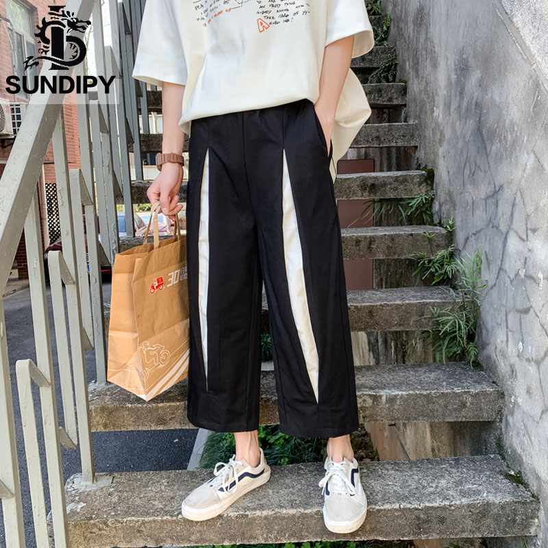 sundipy Easy summer solar system man pure cotton Straight work clothes Elastic waist Broad leg 9 mixed colors Nine points trousersin the Men's clothing, Casual pants category - from Buy2taobao.com to provide professional Taobao agent buy service