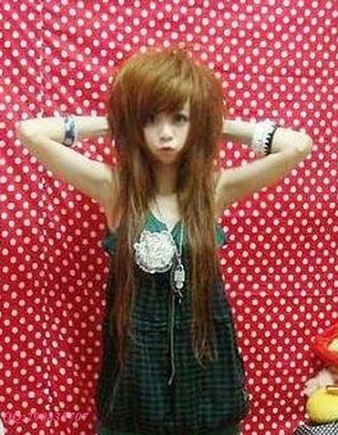 Long straight hair wig The new long- Straight fluffy girl student Long Oblique bangs hairstyle Round face yellow Wigsin the Hair Care/Wig , Wig , Whole wig category - from Buy2taobao.com to provide professional Taobao agent buy service