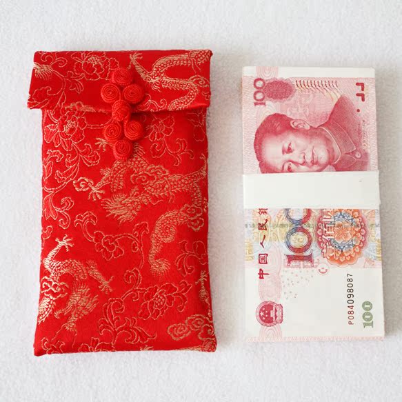 布艺 万元红包 结婚利是封 创意个性中国风 婚庆红包 双层锦缎正 布艺 万元红包 结婚利是封 创意个性中国风 婚庆红包 双层锦缎正