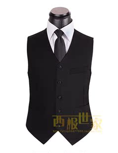  12最新款男士马甲商务休闲男士背心修身西装马甲正装西服马夹