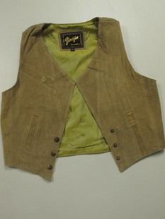  5折庆皇冠女装 大品牌 纯牛皮休闲马甲背心 裸价9.9元秒杀