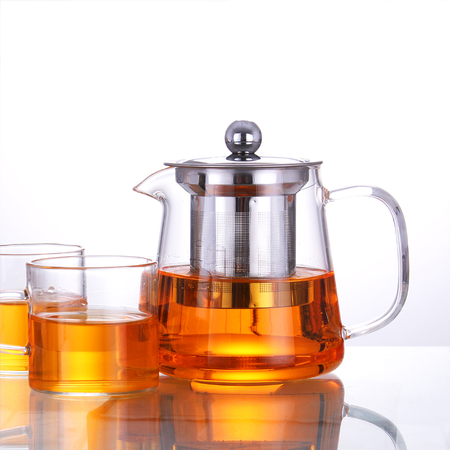 thickening Glass teapot Simple tea kettle triangle High temperature resistance Teapot Stainless steel Internal bile filter tea setin the Tableware , Tea set , Teapot category - from Buy2taobao.com to provide professional Taobao agent buy service