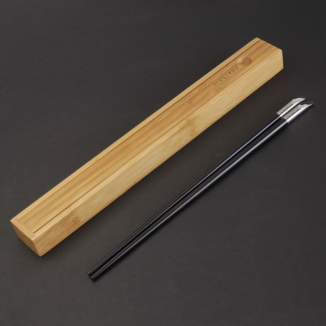 NEWREA Cutting-edge Ebony Stainless steel Portable chopsticks travel Take it with you chopsticks WMBXD/1Zin the Tableware , Tableware , Chopsticks category - from Buy2taobao.com to provide professional Taobao agent buy service