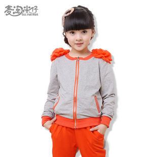 品牌童装 女童春装新款夏装 韩版中大童套装儿童休闲运动套装