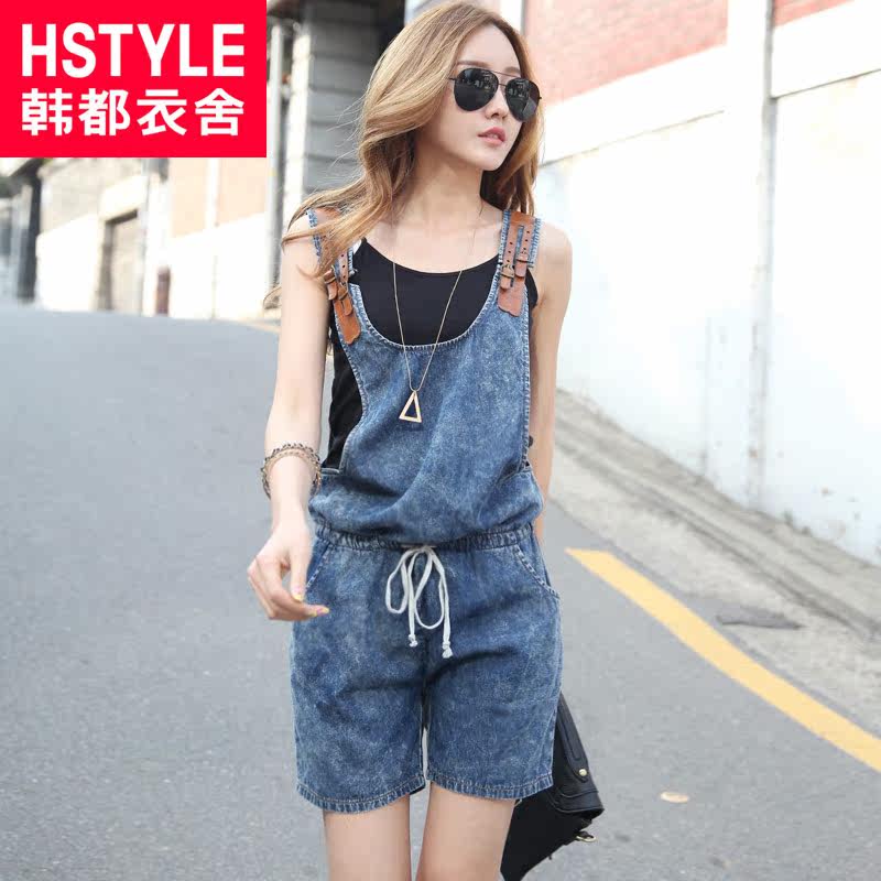 【<em>背带短裤 女 夏装</em>】_<em>背带牛仔</em>裤<em>短裤</em>搭配鞋