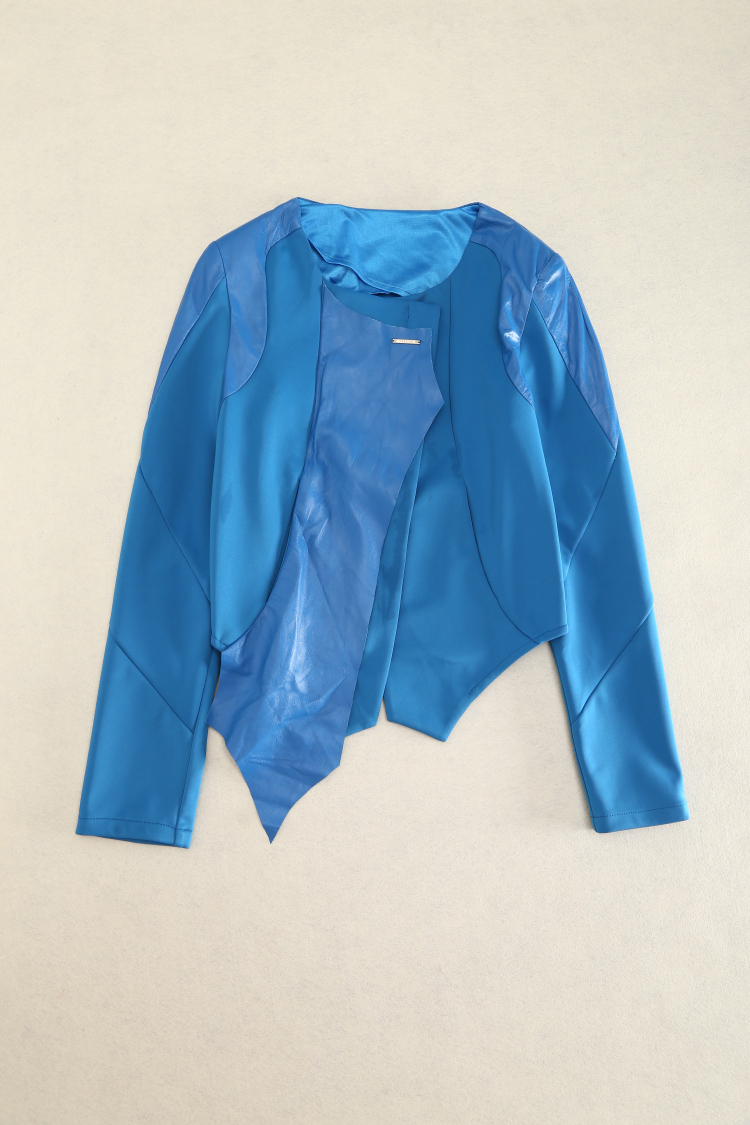 Autumn Elegant able OL Commuter Line PU Crochet splicing fashion atmosphere lady coat YH0T1652in the Women's clothing/Boutique , Jacket category - from Buy2taobao.com to provide professional Taobao agent buy service
