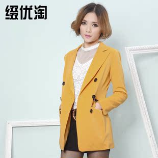  缀优淘品牌新款女装春装小西装修身韩版外套春秋女士短款春季