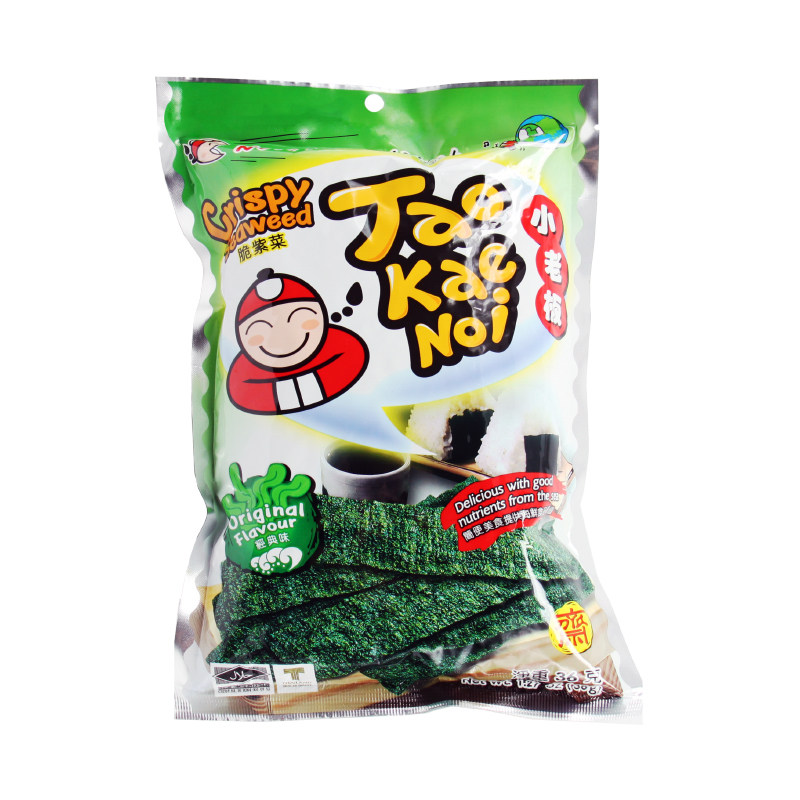 【天猫超市】泰国进口海苔 小老板脆紫菜（经典味）36g/包 零食