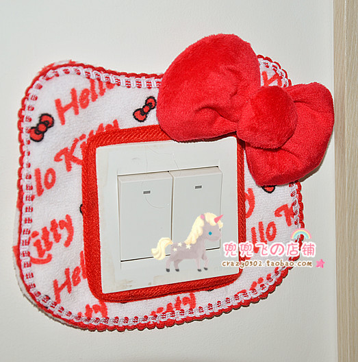 hello kitty 凯蒂猫 时尚创意开关贴 开关罩 家装装修 装饰贴 hello kitty 凯蒂猫 时尚创意开关贴 开关罩 家装装修 装饰贴