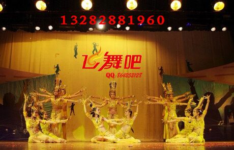新款舞蹈v舞蹈服装千手观音儿童演出服摩托宫的古装开雅马哈女生图片