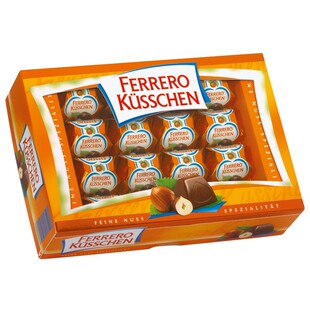  德国进口正品费列罗Ferrero爱之吻榛仁黑巧克力32颗284g 两盒包邮