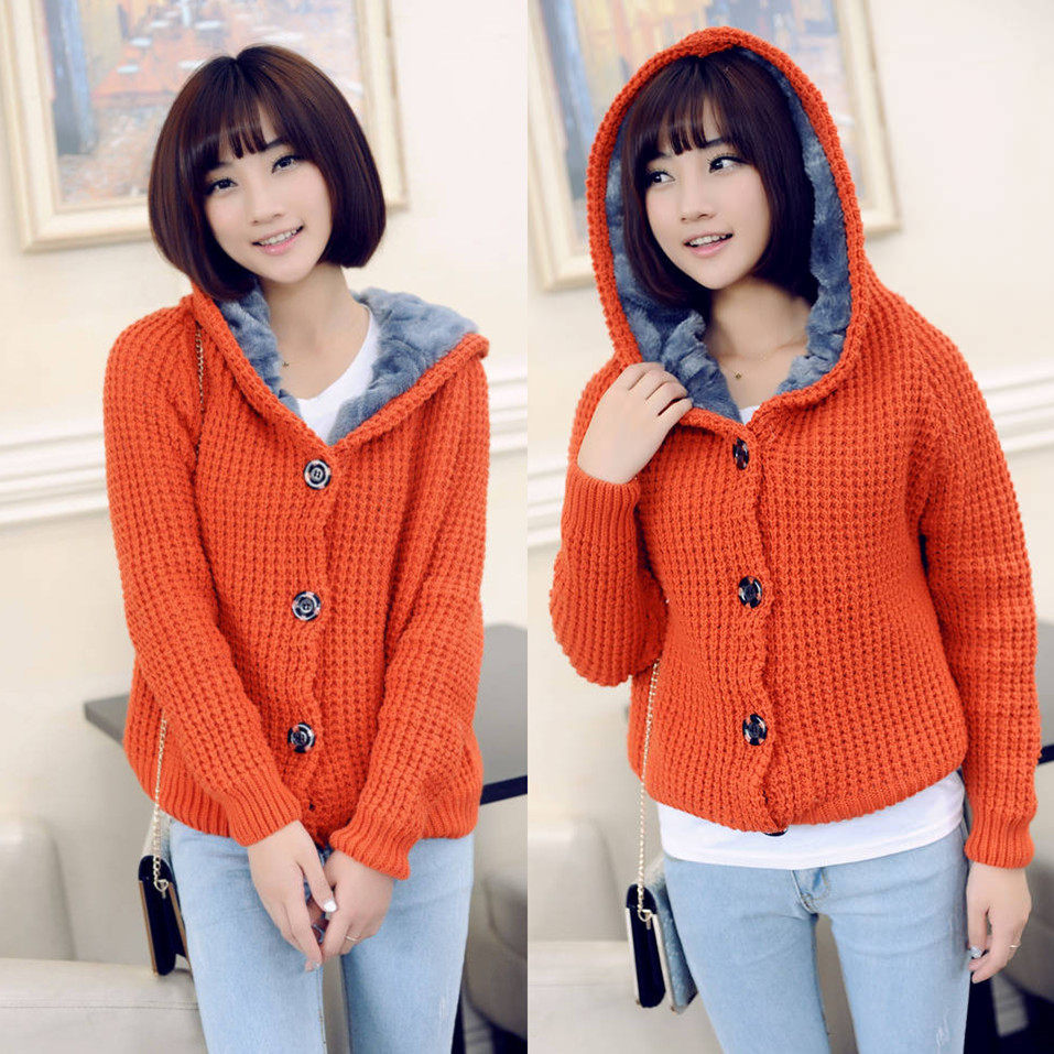 2013秋冬装<em>以纯</em>女装<em>毛衣</em>外套少女中学生加绒