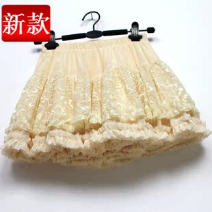  新款特价 秋冬韩版短裙子蓬蓬裙蕾丝打底裙冬裙蛋糕裙半身裙
