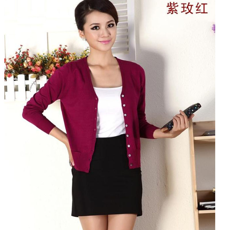 2013女装春款上衣 <em>哥弟女士</em>羊绒针织衫V领开