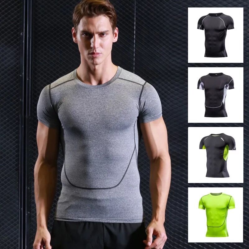 Fitness wear Short sleeved Tights T-shirt motion Sweat ventilation Quick drying Basketball football outdoors Riding Running clothesin the Sportswear/Casual Clothing , Fitness Apparel , Fitness clothing category - from Buy2taobao.com to provide professional Taobao agent buy service