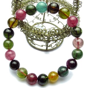  正品天然巴西进口碧玺手链 一物一图 女士必备 旺夫旺子 美容养颜