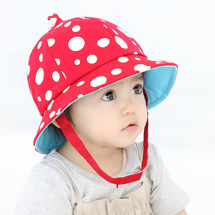 儿童帽子春秋1-2岁宝宝遮阳帽韩版婴儿帽子小