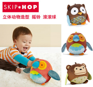 Skip Hop 动物造型铃铛球 布球 chime ball 婴幼儿安抚玩偶 15CM