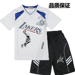  夏装儿童运动服童装短袖T恤+五分裤男童套装中大童