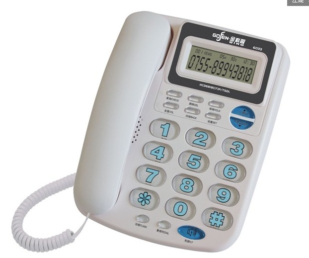 金科翼特大按键铃声来电显示商务办公酒店电话