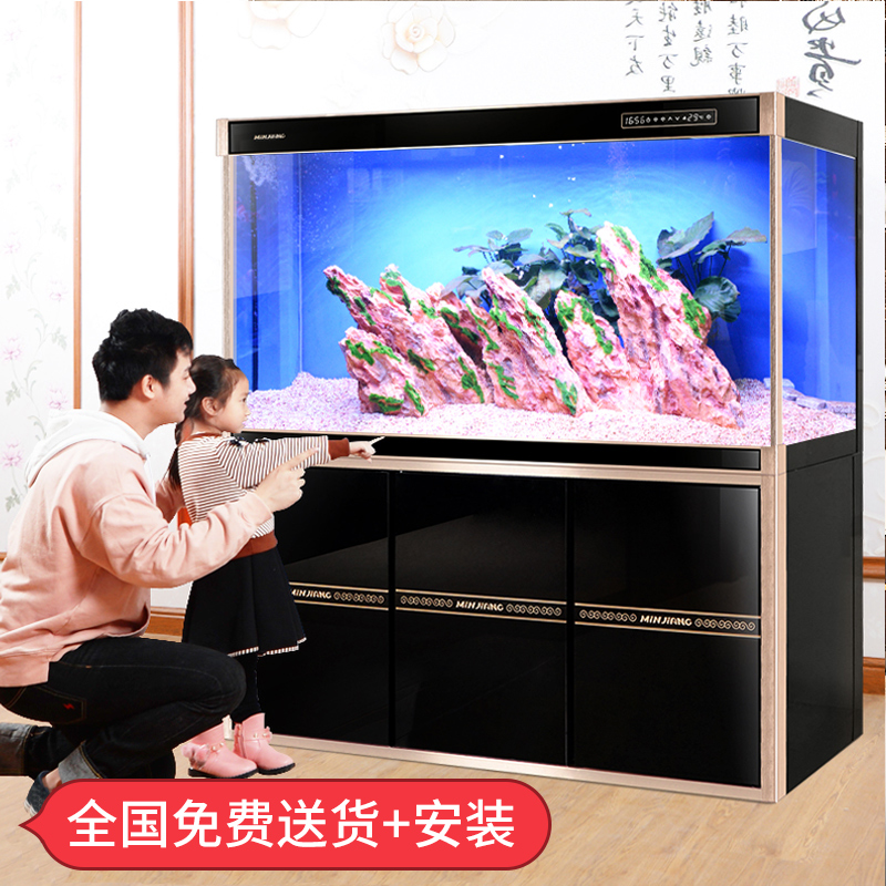 闽江鱼缸水族箱客厅家用小型生态免换水底滤简约现代中大型龙鱼缸|ruв категории животное/Животное питание и принадлежностей, аквариум мира, аквариум аквариум оборудования и т.д., аквариум/аквариум - от Buy2taobao.com для оказания профессиональной услуги покупки агента Taobao