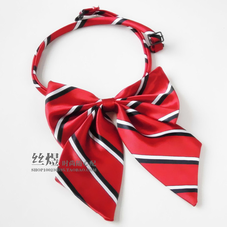 职业<em>正装</em>领花<em>领带女士</em>团体汇演酒店工装红色条