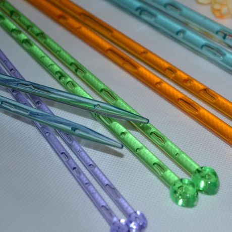 水晶毛线针毛衣针织围巾针 彩色棒针编织工具