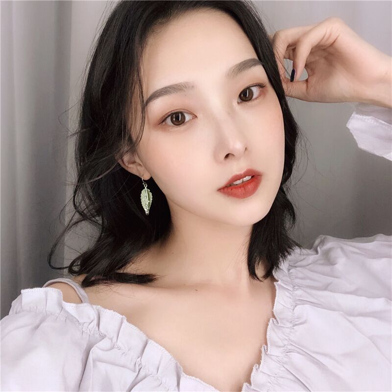 summer fresh Versatile green Leaf Earrings 2019 new pattern Net Red Sen family ins Earring femalein the Accessories/Fashion Jewelry, Earring , Earring category - from Buy2taobao.com to provide professional Taobao agent buy service
