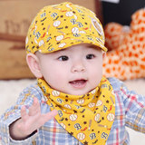 韩版婴儿帽子套装