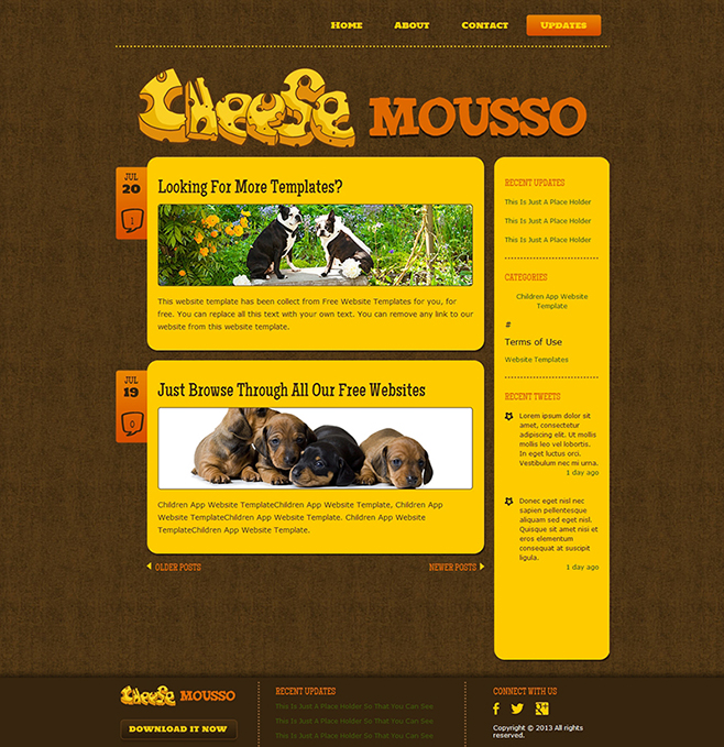 国外网页设计 卡通宠物儿童 asp网站模板 html