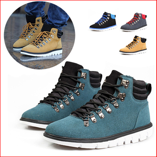  冬季时尚潮流韩版男士军靴 潮男靴子 英伦皮靴马丁靴子 男工装靴