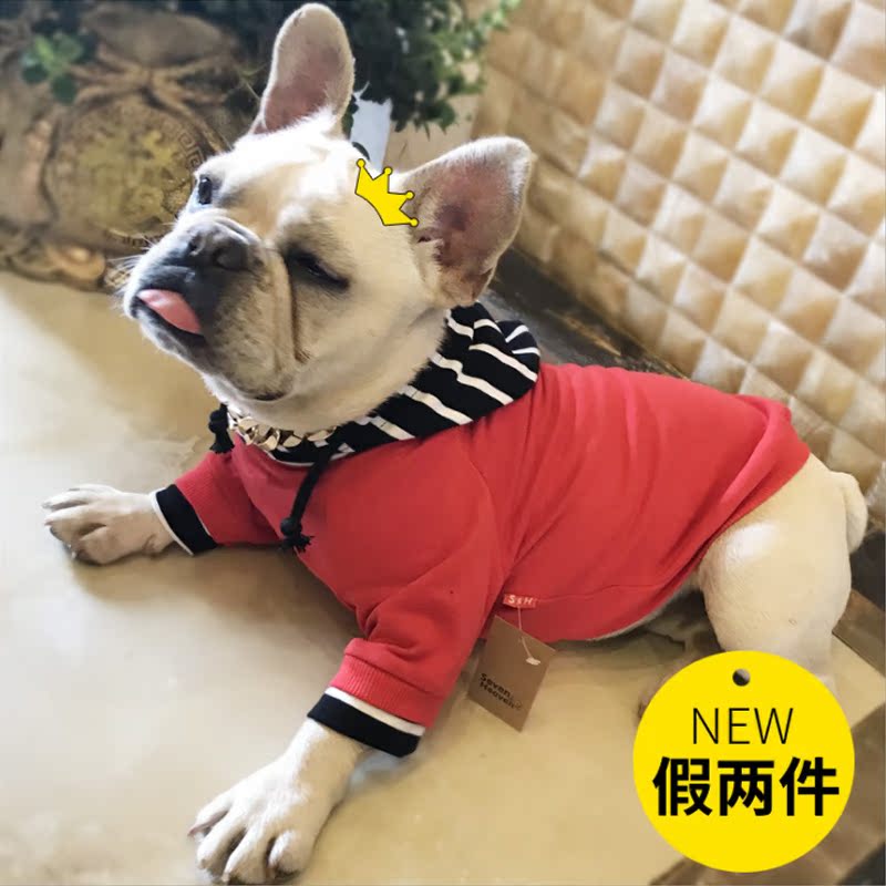 spring and autumn clothes T-shirt pure cotton Hooded False two Pets Sweater Bichon Teddy France bucket Chaopai Dogs clothesin the Pet/Pet food and supplies , Pet apparel and accessories , Pet clothing/Raincoat category - from Buy2taobao.com to provide professional Taobao agent buy service