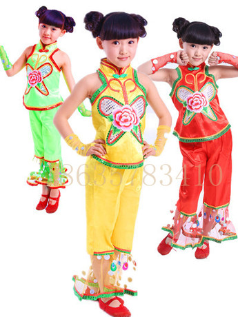 儿童舞蹈服女2014新款民族舞现代舞六一节幼