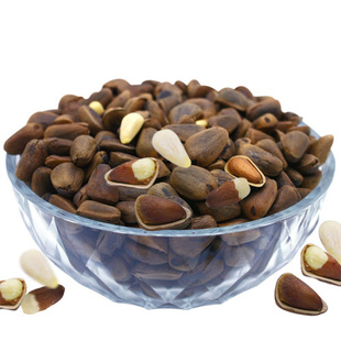  东北特产坚果炒货 开口松子 嘛嘛香特大野生红松籽500g 两袋包邮