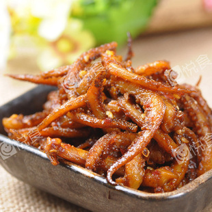  四川特产 零食 成都小吃 悦食私房菜【烧烤香辣鱿鱼须】